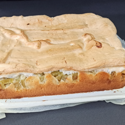 Gateau meringue rhubarbe 1